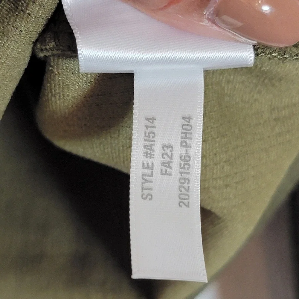 Madewell Crepe Square Neck Puff Balloon Sleeve Olive Green Top Small Romantic